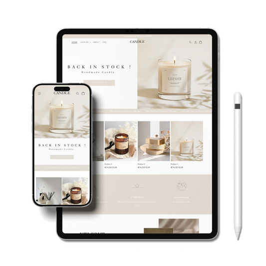 Template Candle Radiant